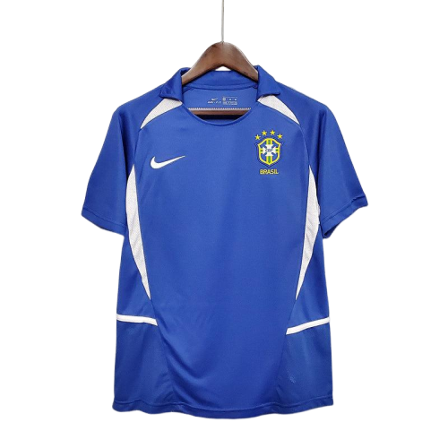 Nike 2002/03 Brazil II Away Retro Shirt Men Blue