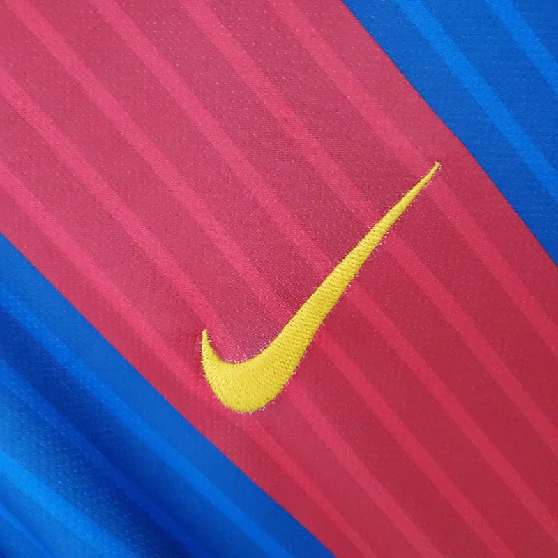 Nike 2016/17 Barcelona I Home Retro Shirt Men's Blue Maroon