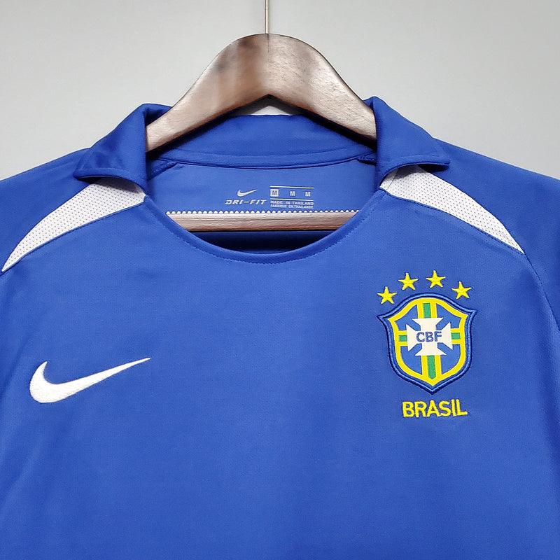 Nike 2002/03 Brazil II Away Retro Shirt Men Blue