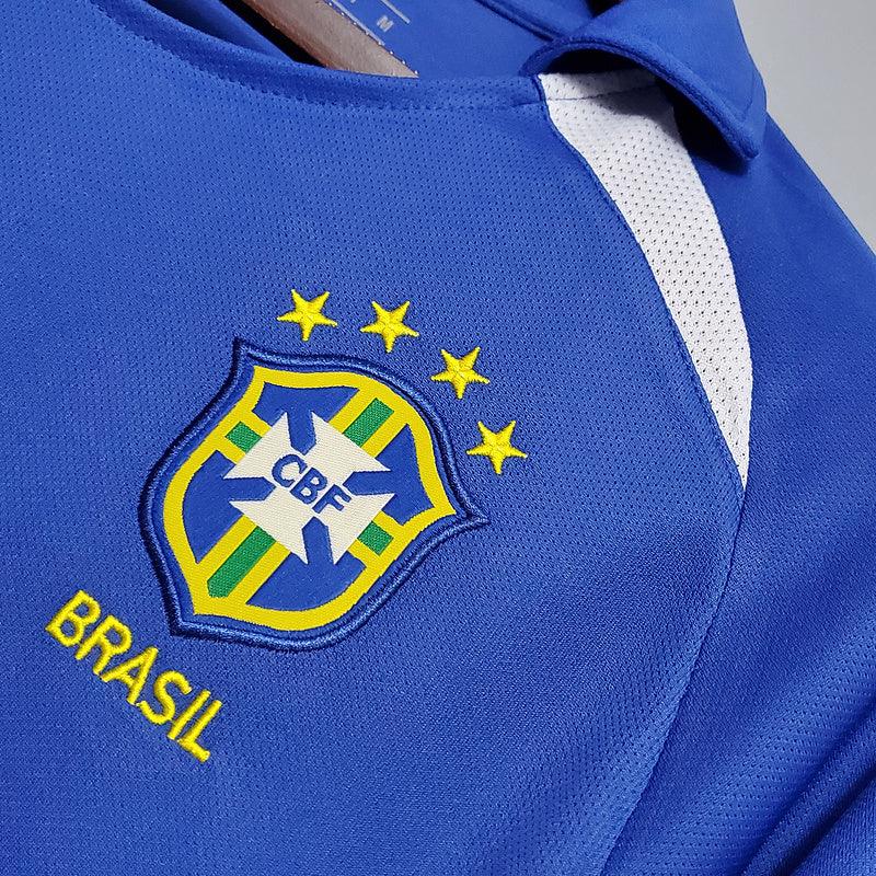 Nike 2002/03 Brazil II Away Retro Shirt Men Blue