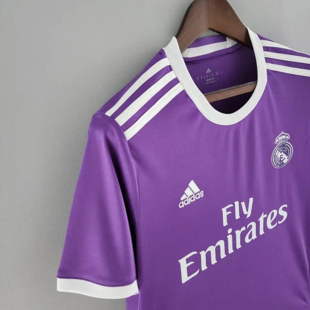 Adidas 2016/17 Real Madrid II Away Retro Shirt Mens Purple