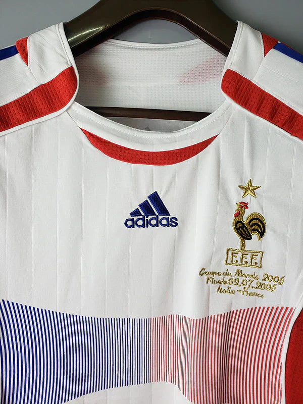Adidas 2006/07 France II Away Retro Shirt Men White