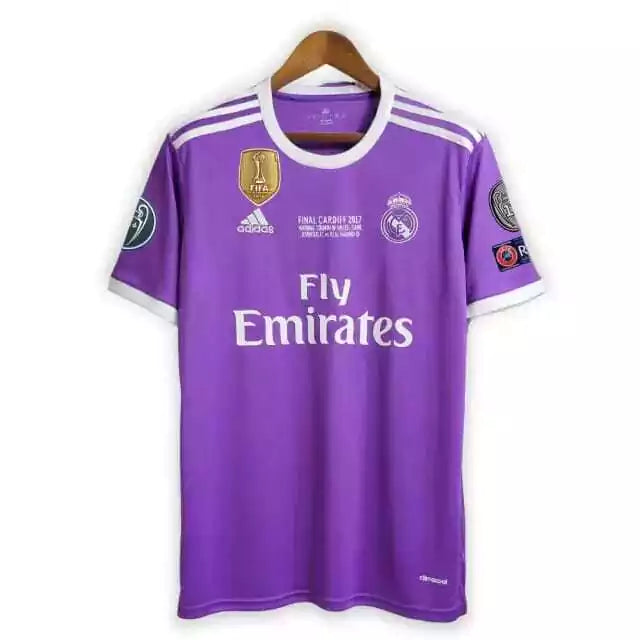 Adidas 2016/17 Real Madrid II Away Retro Shirt Mens Purple