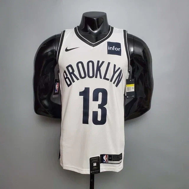 Brooklyn Nets Black and White Tank Top - Nike - Mens 