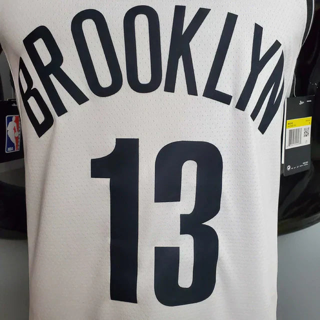 Brooklyn Nets Black and White Tank Top - Nike - Mens 