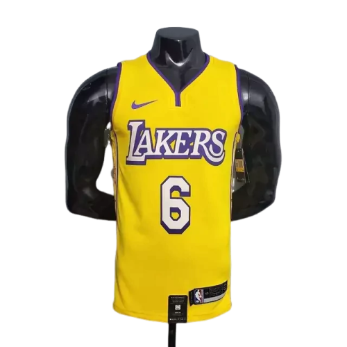 Los Angeles Lakers Yellow Tank Top - Nike - Mens V-Neck 