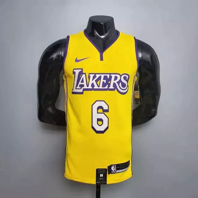 Los Angeles Lakers Yellow Tank Top - Nike - Mens V-Neck 