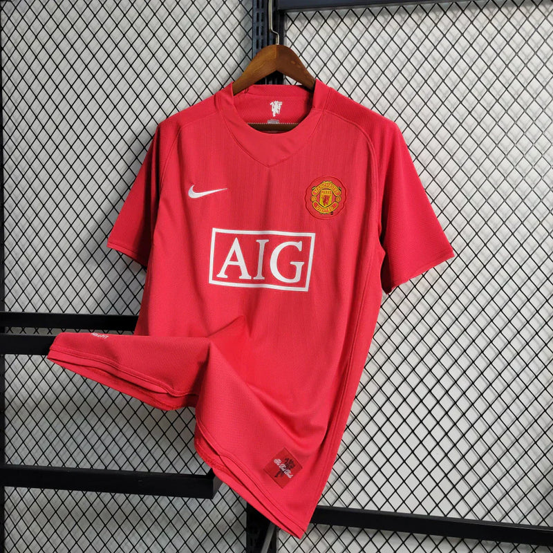 Manchester United Home 2007/08 Retro Shirt Men Red