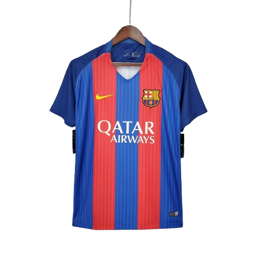 Nike 2016/17 Barcelona I Home Retro Shirt Men's Blue Maroon