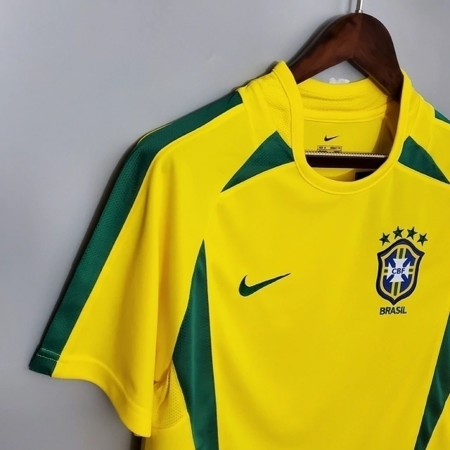Nike 2002/03 Brazil National Team I Home Retro Shirt Men's Yellow