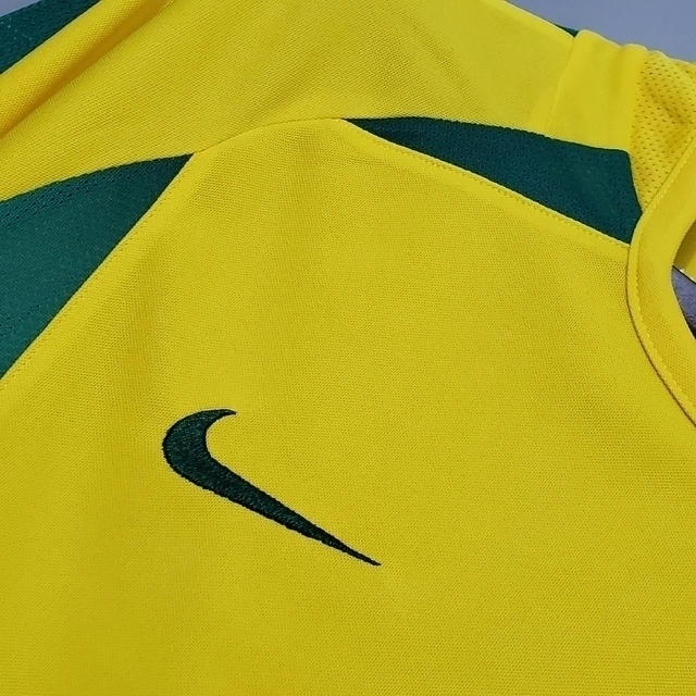 Nike 2002/03 Brazil National Team I Home Retro Shirt Men's Yellow