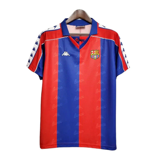 Barcelona Retro Shirt 92/95 - Kappa - Blue and Maroon