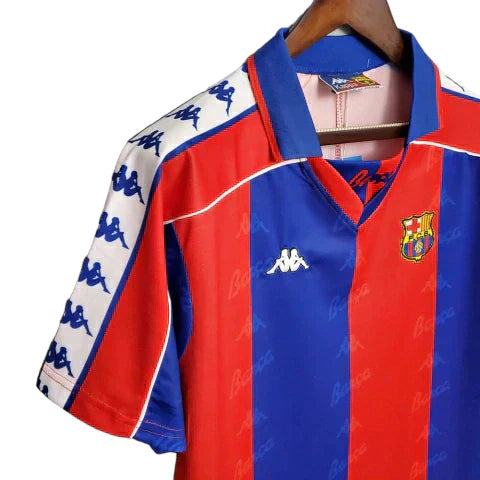 Barcelona Retro Shirt 92/95 - Kappa - Blue and Maroon