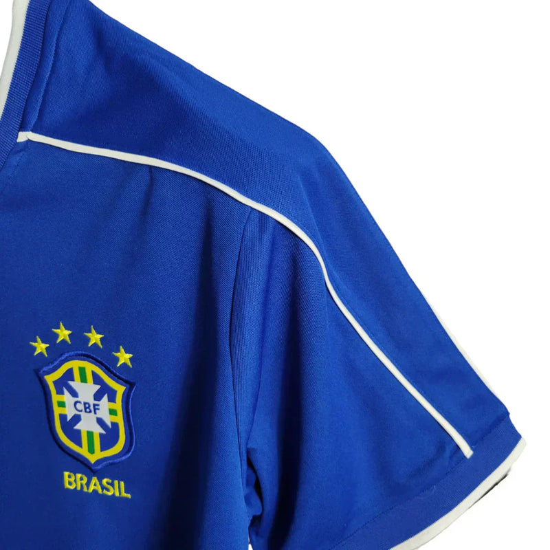Nike Men's Brazil National Team II Away Retro Shirt 1998/99 Blue