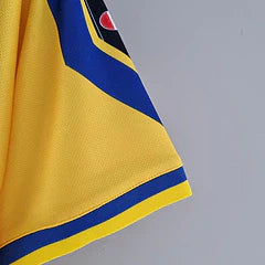 Parma I Champion 1999/00 Men's Retro Shirt Yellow and Blue