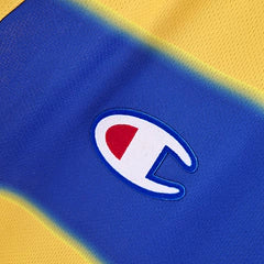 Parma I Champion 1999/00 Men's Retro Shirt Yellow and Blue